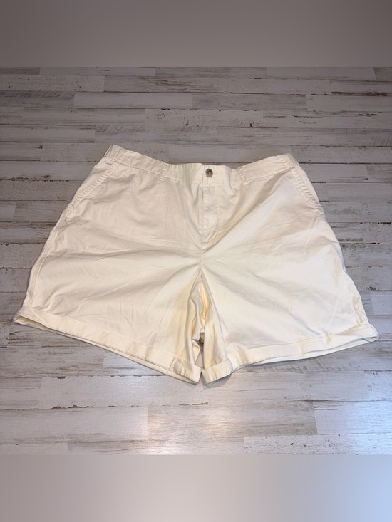 Old Navy Pants - Old Navy Everyday Women's Cream High-Rise Bermuda Shorts Plus Size 2X